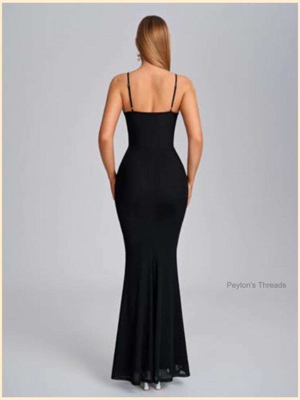 Spaghetti Strap Ruched Bodycon Corset Maxi Long Dress Wedding Guest Cocktail - Picture 4 of 6